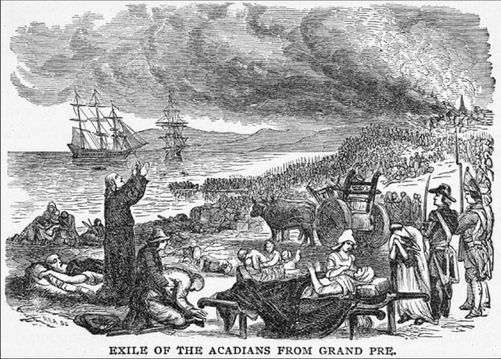 Archive Canada digital image of exile of Acadians from Grand Pré